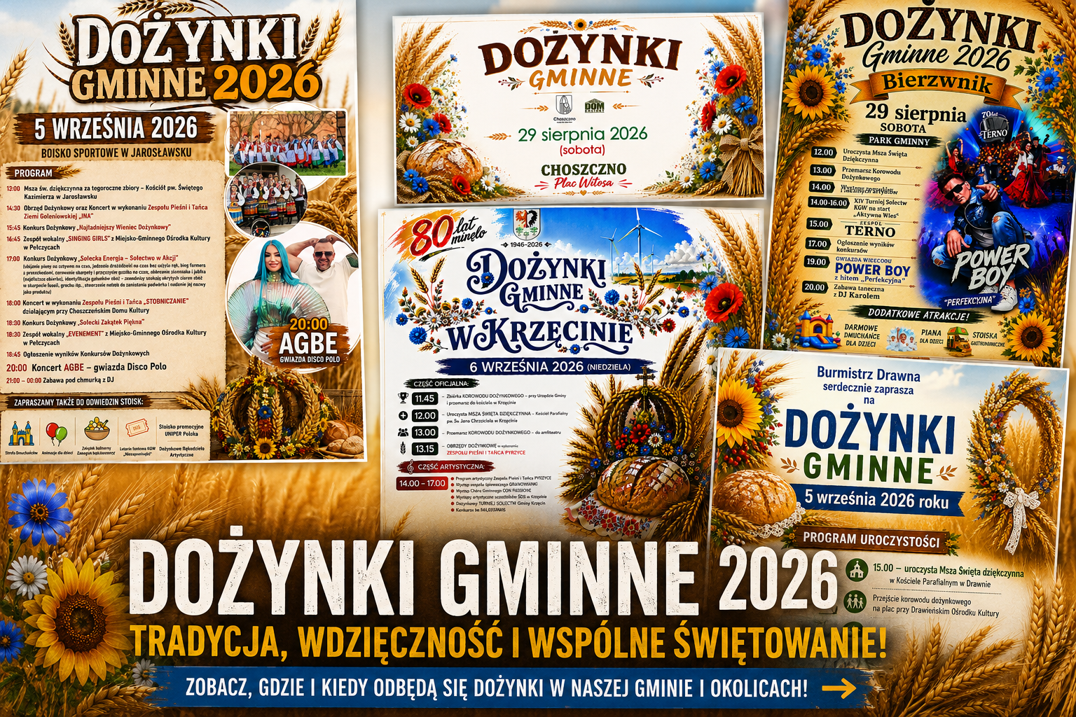 Dożynki Gminne w Powiecie Choszczeńskim | Zobacz Kiedy? Gdzie? 